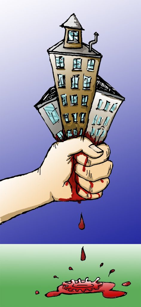 Squeezing The Life Blood Out Of This City