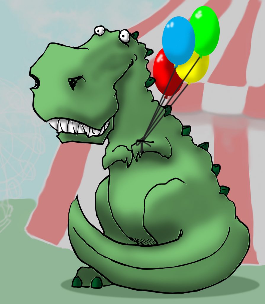 Dino At The Circus