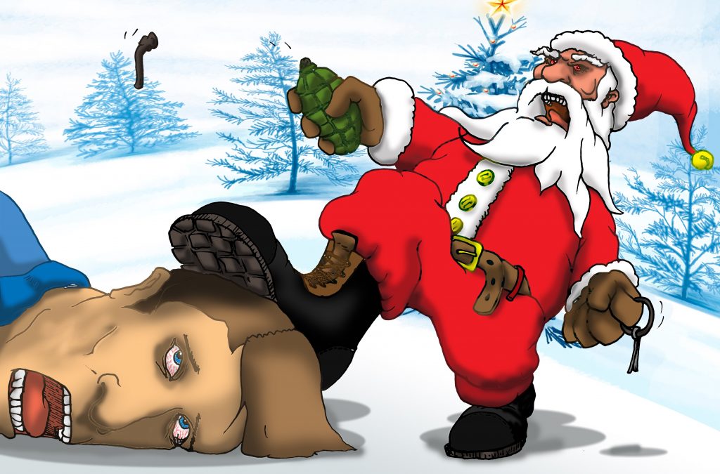 Santa Kicks Ass