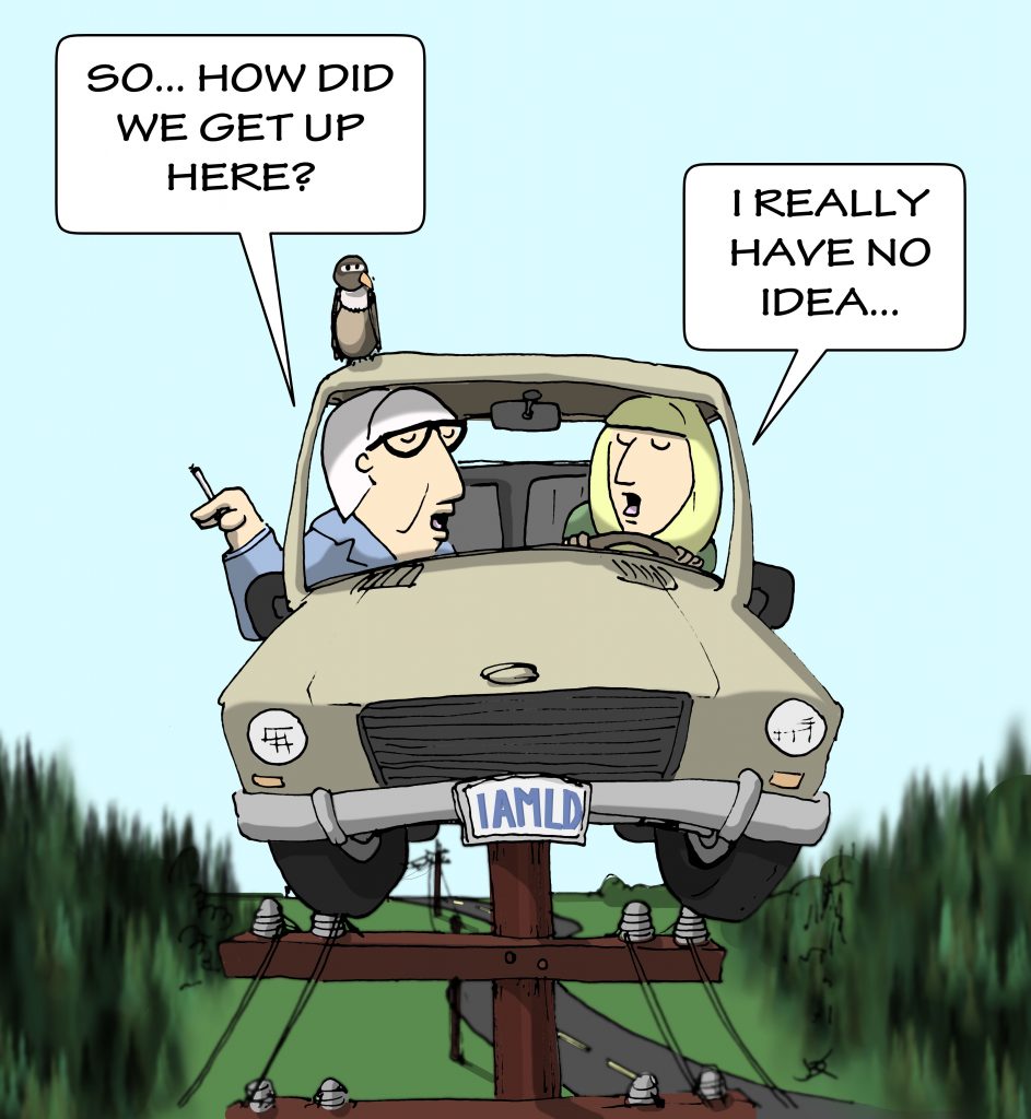 Car On A Pole