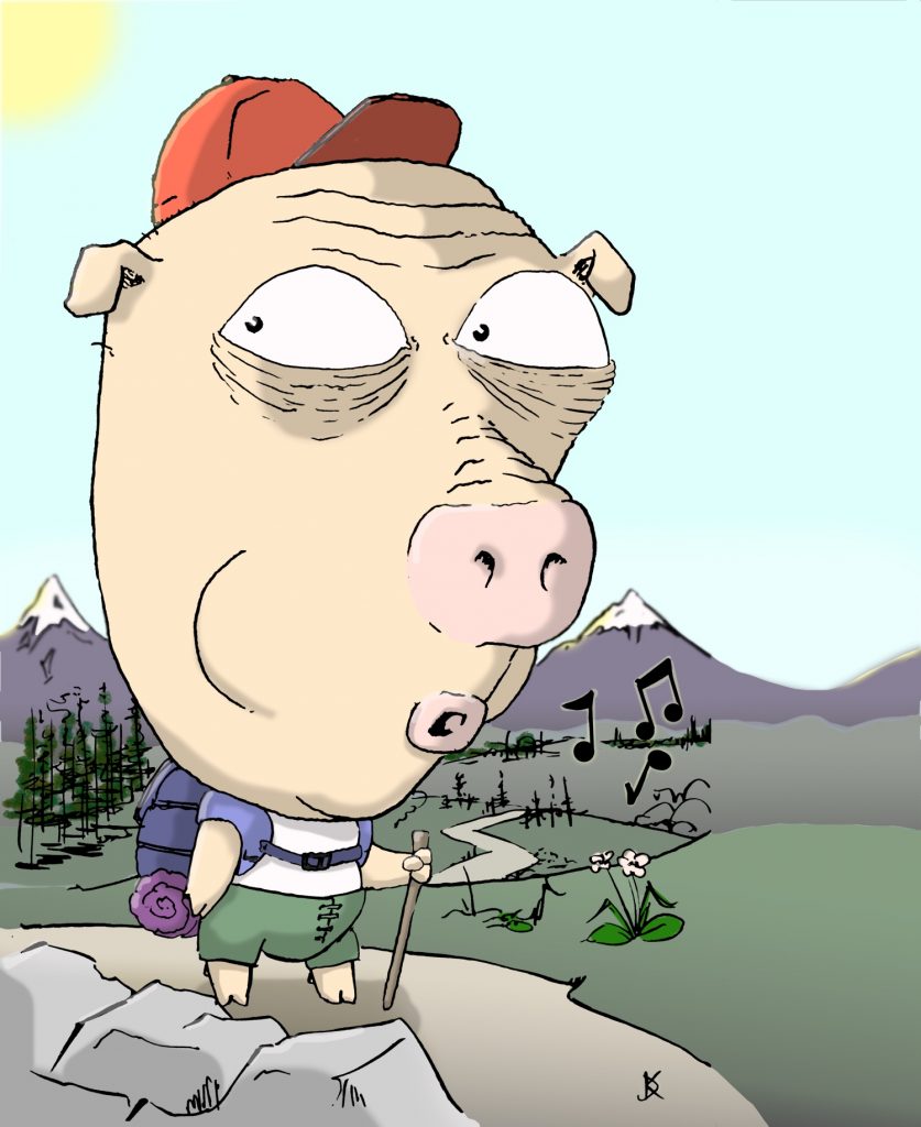 Hiker Pig