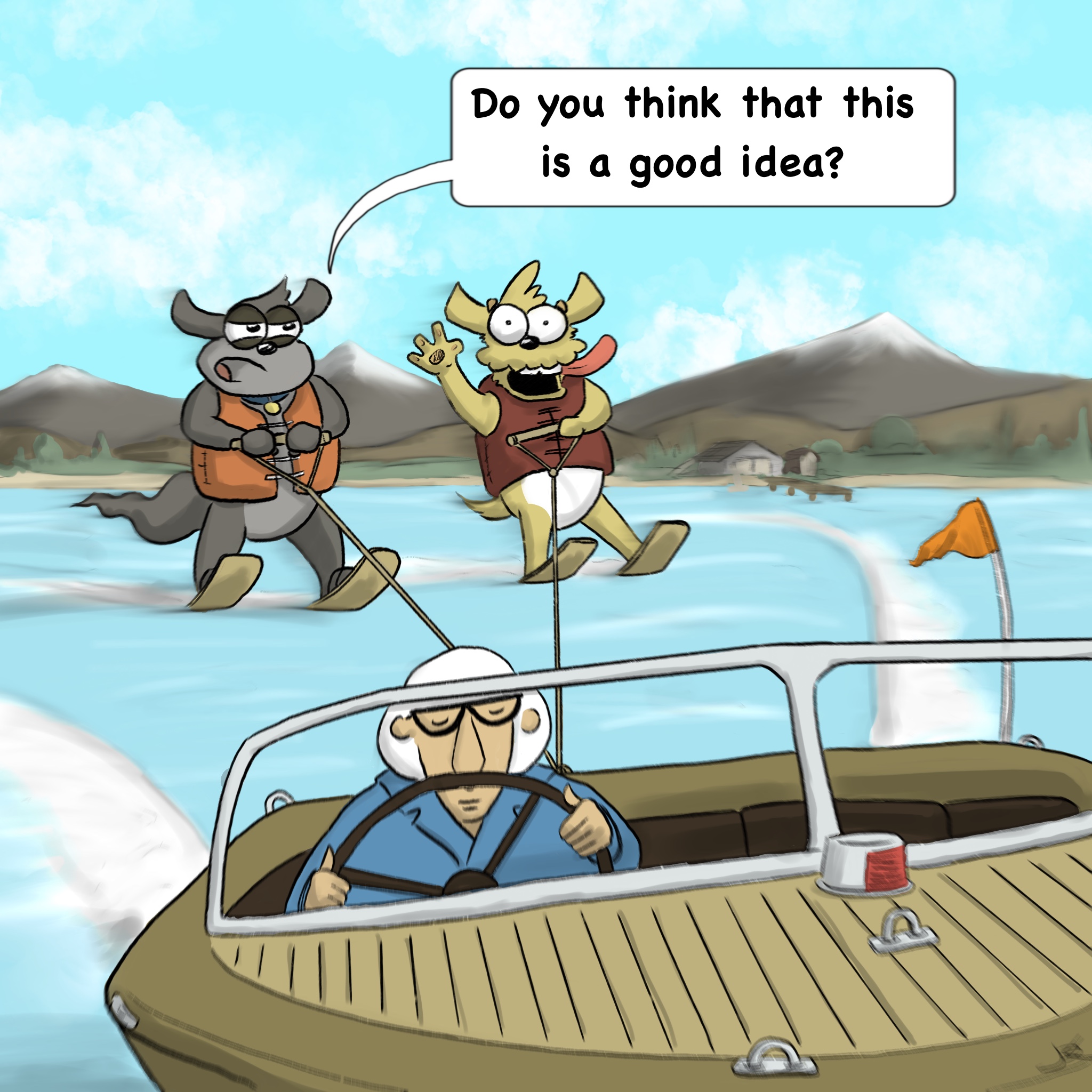 Waterskiing