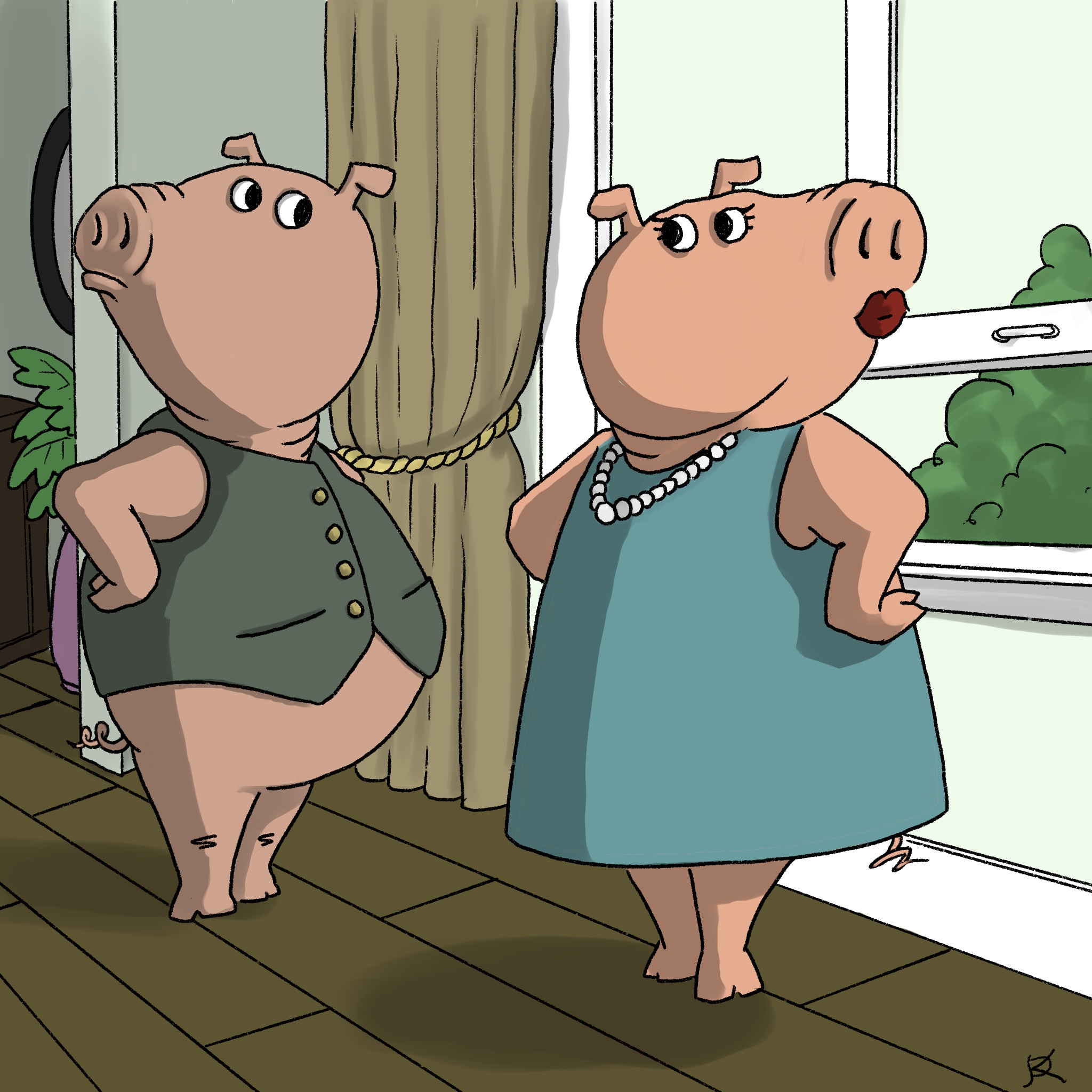 Mr And Mrs Pig